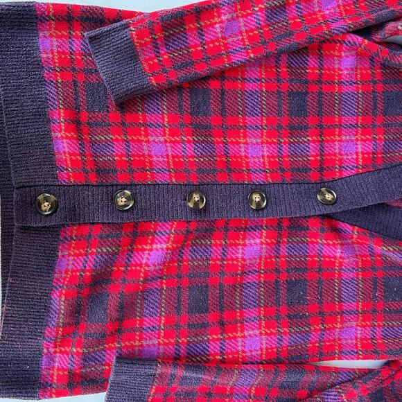 Ann Taylor Size S Plaid Long Cardigan - Picture 5 of 7